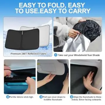 Custom Fit Windshield Sun Shade for 2011-2018 VW Jetta