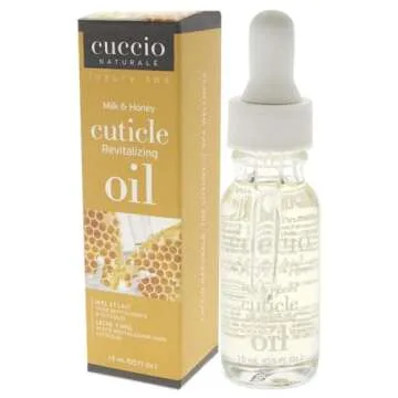Cuccio Naturale Revitalizing Cuticle Oil - Hydrating Oil For Repaired Cuticles Overnight - Remedy For Damaged Skin And Thin Nails - Paraben/Cruelty-Free Formula - Milk And Honey - 0.5 Oz