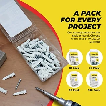 Self-Drilling Drywall Anchors - Hold Up to 75 lbs Easily