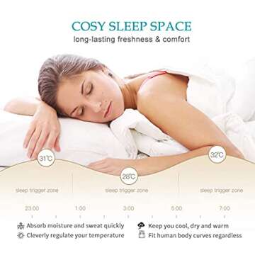 Oaken-Cat 100% Cotton Cover Down Alternative Comforter King Size- Cloud Bed Comforter for All Season, Breathable White Comforter, Ultra-Soft Duvet Insert (104x88)