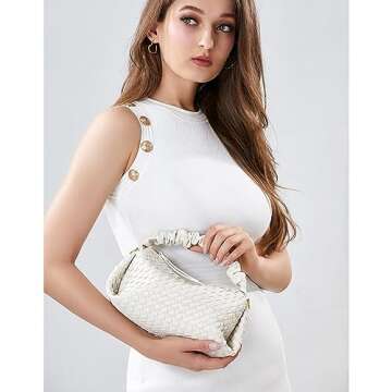 BYKASIST Woven Leather Handbags - Stylish Vegan Crossbody Bags