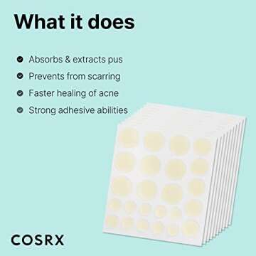 COSRX Hydrocolloid Acne Pimple Patch for Blemishes