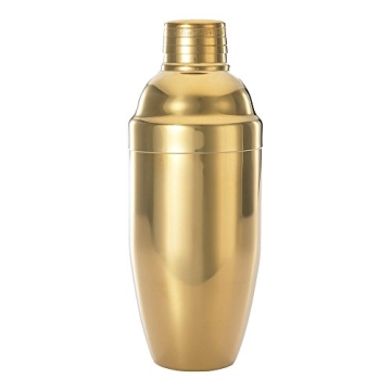 Barfly M37039GD Cocktail Shaker - 24oz Gold Plated Barware for Home Enthusiasts