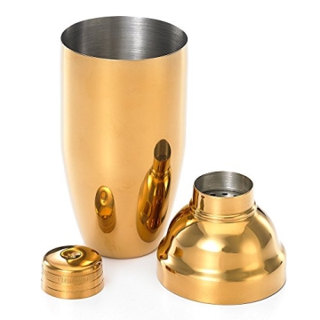 Gold Cocktail Shaker by Barfly - 24oz Premium Quality