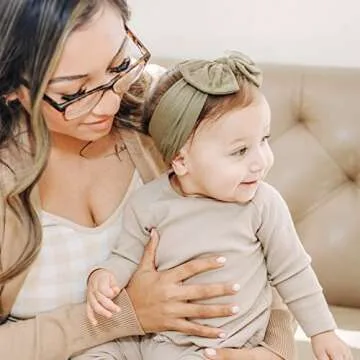 Prohouse 16PCS Soft Nylon Headbands for Baby Girls