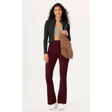 ODODOS Women's Stylish High Waisted Bootcut Yoga Pants for Comfort and Versatility