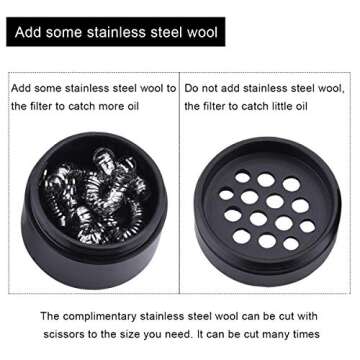 SPEEDWOW Oil Catch Can Tank Filter Baffled Universal Blue