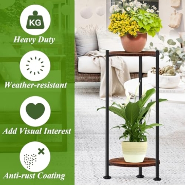 Elegant 2-Tier Lilybud Plant Stand for Indoor Plants