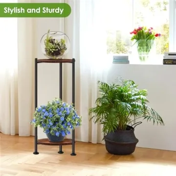Elegant 2-Tier Lilybud Plant Stand for Indoor Plants