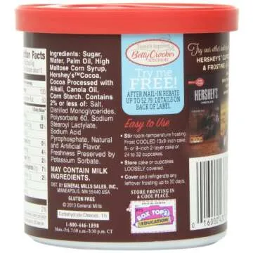 Betty Crocker Gluten Free Hershey's Milk Chocolate Frosting
