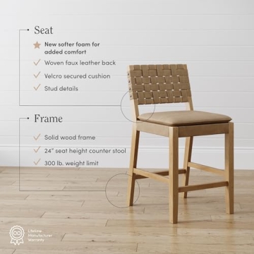 Cohen Mid-Century Modern Bar Stool - Stylish Kitchen Seating