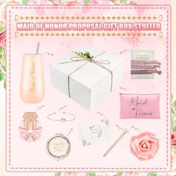 Bridesmaid Proposal Box Set of 4 Wedding Gift Essentials