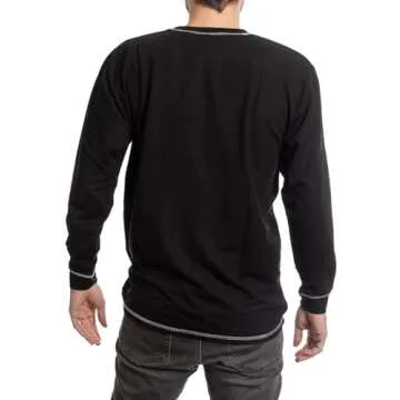 Calhoun Mens Officially Licensed NHL French Terry Long Sleeve Rashguard (Large, Pittsburgh Penguins)