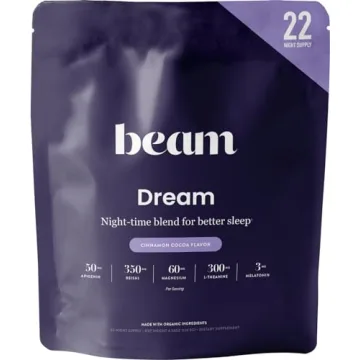 Beam Dream Sleep Powder – Vegan Sleep Aid with Magnesium and Melatonin for Deep Rest