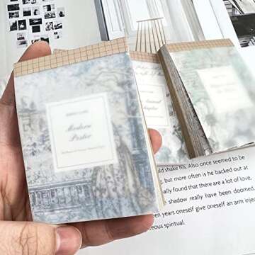 400 PCS Vintage Scrapbooking Paper Aesthetic Scrapbook Supplies Stationery Scrapbook Paper Journal Diary Embellishment Supplies Paper Art Craft…