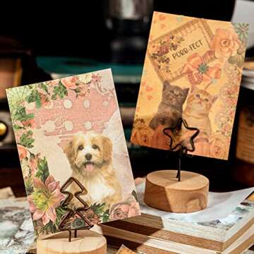 400 PCS Vintage Scrapbooking Paper Aesthetic Scrapbook Supplies Stationery Scrapbook Paper Journal Diary Embellishment Supplies Paper Art Craft…