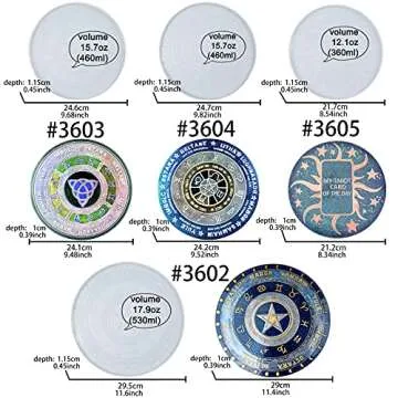 Astrology Zodiac Board Epoxy Resin Silicone Molds for Pendulum Mat, Wheel of The Year Coasters, Cons...