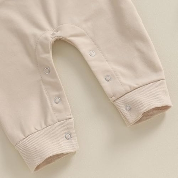 FYBITBO Santa Long Sleeve Infant Jumpsuit Romper