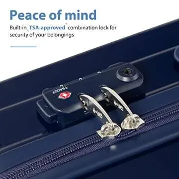 Coolife Luggage Suitcase expandable (only 28”) ABS+PC Spinner suitcase with TSA Lock carry on 20 in 24in 28in