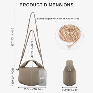 Modern Dumpling Shoulder Bag for Stylish Women