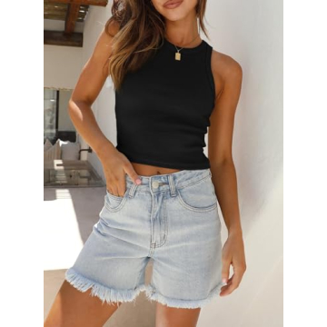 LOLONG Summer Crop Tank Top Women Comfortable Sleeveless