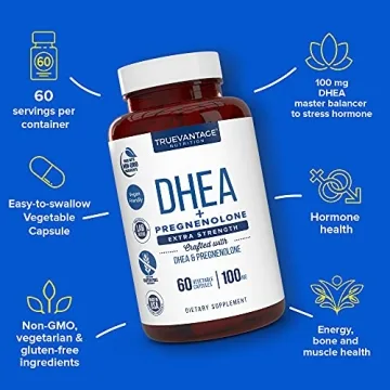 DHEA 100mg Pregnenolone 60mg Supplement for Hormone Balance