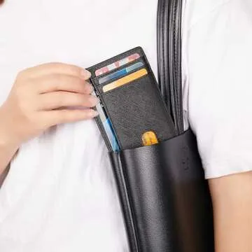 LinsCraft Small RFID Blocking Minimalist Credit Card Holder Pocket Wallets for Men & Women