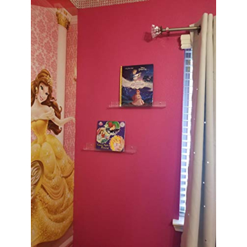 Stylish Sooyee 6 Pack Acrylic Kids Floating Bookshelf