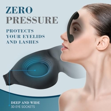 ZGGCD 3D Sleep Mask for Ultimate Light Blocking Comfort