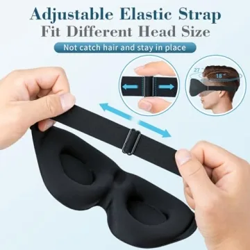 ZGGCD 3D Sleep Mask for Ultimate Light Blocking Comfort