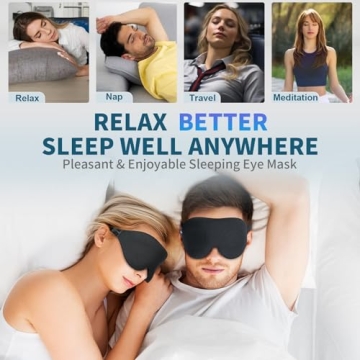 ZGGCD 3D Sleep Mask for Ultimate Light Blocking Comfort