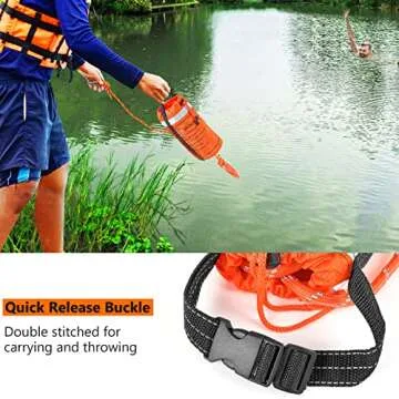 NTR Water Rescue Throw Bag, 70 Feet Rope, 1844lbs