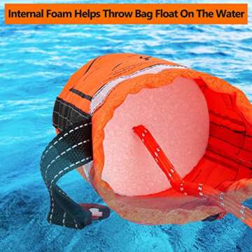 NTR Water Rescue Throw Bag, 70 Feet Rope, 1844lbs