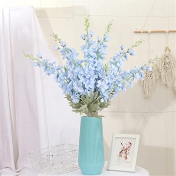 Elegant 33.5 in IPOPU Delphinium Fake Flowers for Decor