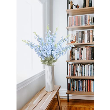 Elegant 33.5 in IPOPU Delphinium Fake Flowers for Decor