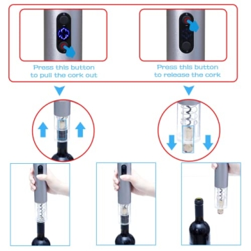 Rechargeable Electric Wine Opener Set with Aerator and Cutter