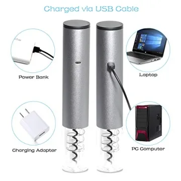 Rechargeable Electric Wine Opener Set with Aerator and Cutter