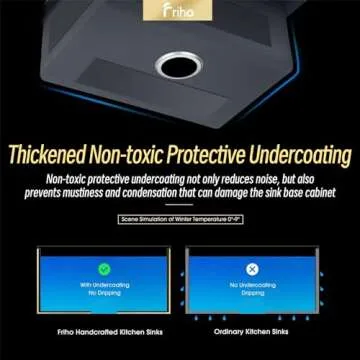 Modern FRIHO Stainless Steel Kitchen Sink with Accessories