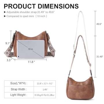 CLUCI Crossbody Purses for Women, Leather Crescent Bags Crossbody with Adjustable Strap, Women's Shoulder Handbags