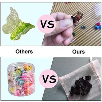 50Pcs Tiweio Butterfly Hair Clips, Cute 90s Accessories