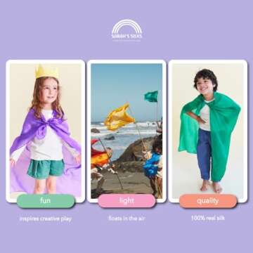 Sarah's Silks 100% Silk Playsilks Set for Kids