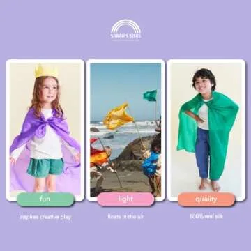 Sarah's Silks 100% Silk Playsilks Set for Kids