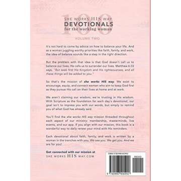 100 She Works His Way Devotionals for the Working Woman: Volume Two (Volume 2)
