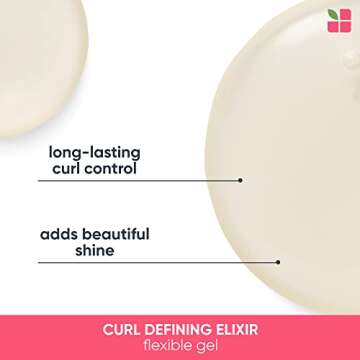 Biolage Styling Curl Defining Elixir | Natural Movement, Shine, & Frizz Control | Medium Hold Curly Hair Gel | For Frizzy Hair | Paraben-Free | Vegan | 4.2 Fl. Oz