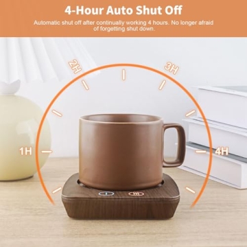 VOBAGA Coffee Warmer with 3 Temperature Settings for Desk