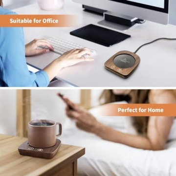 VOBAGA Coffee Warmer with 3 Temperature Settings for Desk