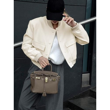 Stylish SCUSTY Women's Button Down Bomber Jacket for All Occasions