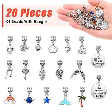 Flasoo Charm Bracelet Making Kit - 85PC Gift Set