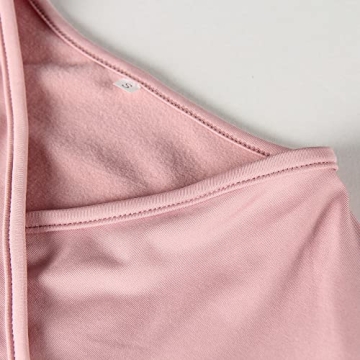 PRIMODA Women's Cutout Long Sleeve Bodysuit Pink L