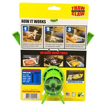 Thaw Claw Meat Defroster - Thaws Frozen Meat 7X Faster & Safer!